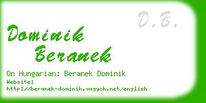 dominik beranek business card